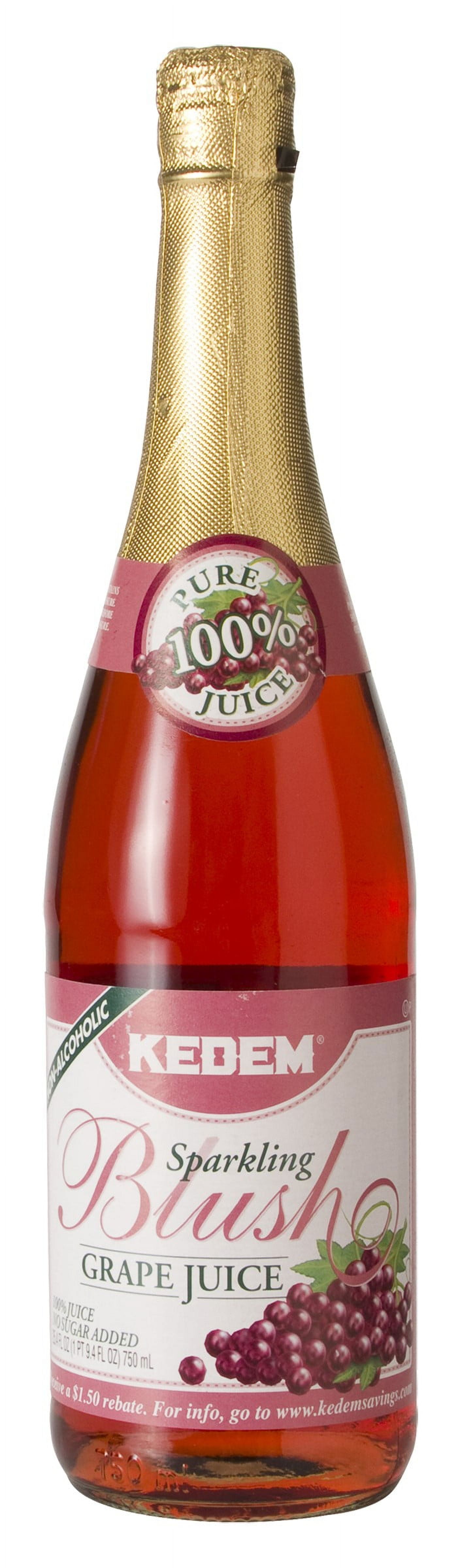 Kedem Sparkling Grape Juice, Blush, 25.4 Fl Oz