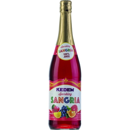 KEDEM - Sangria Sparkling Juice 25.4FO ( Pack of 12)