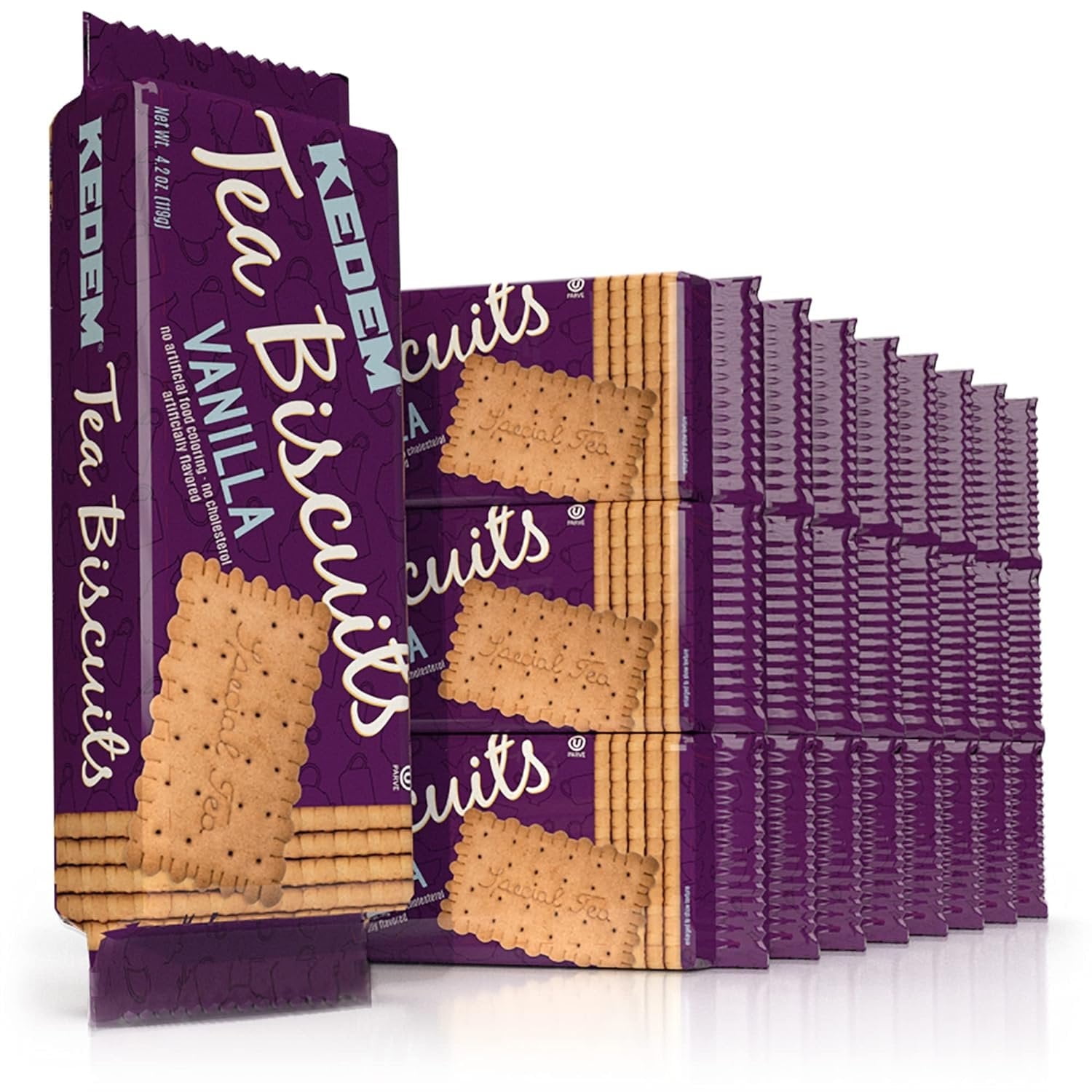 Kedem Tea Biscuits, Vanilla, 4.2Ounce Pack of 24