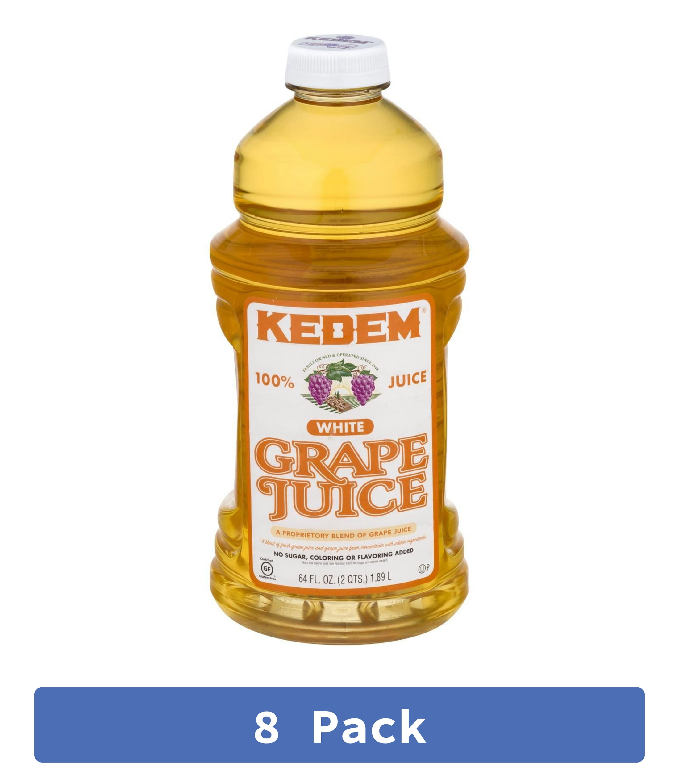 Kedem White Grape Juice 64 fl oz (Pack Of 8)