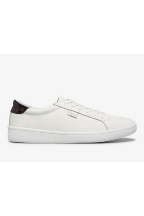Ace Leather Sneaker Women White Burgundy