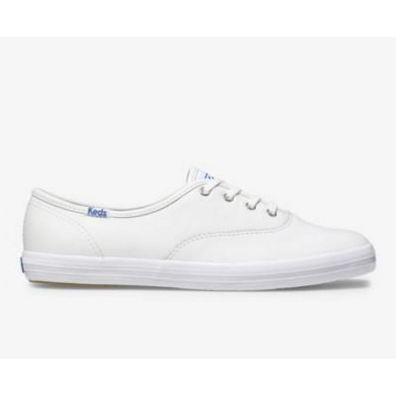 Keds; Champion Women's Leather Classic Sneaker Casual Dress Shoes, White, 7.5