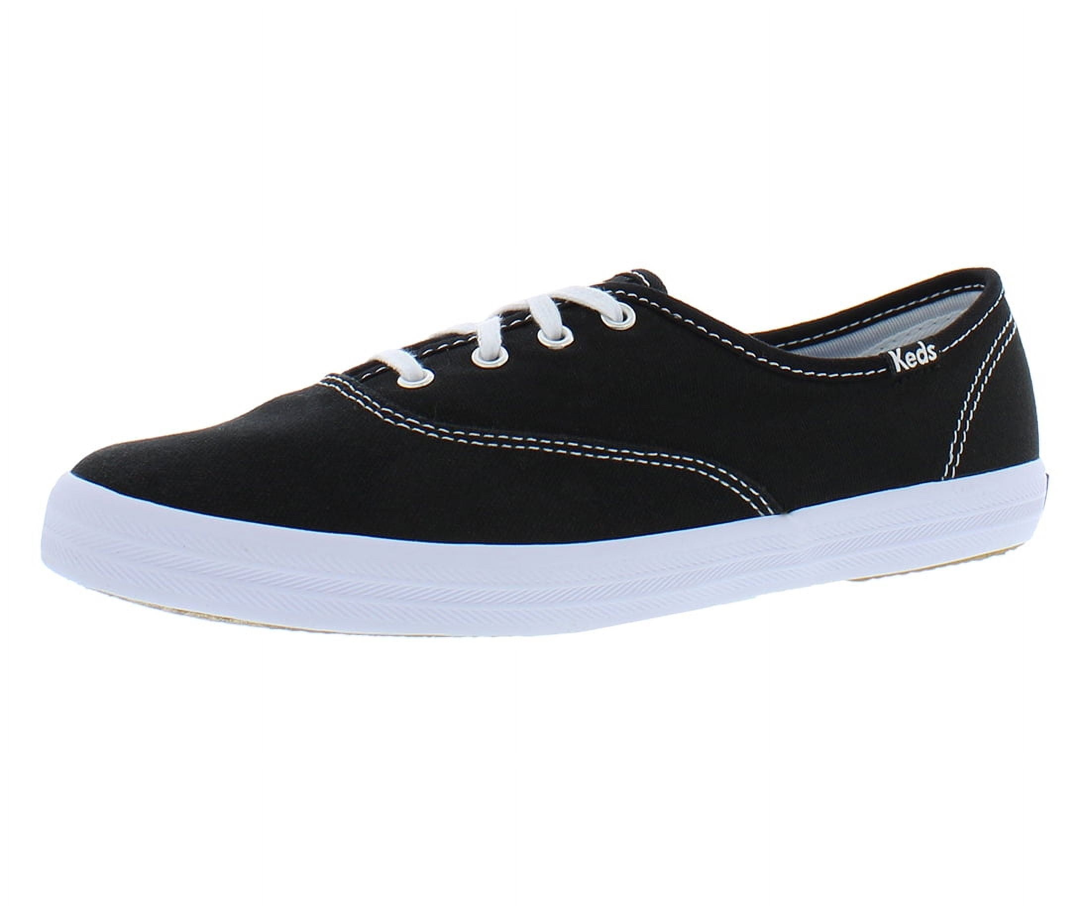 Classic Canvas Upper Casual & Dress Sneaker, Black, Womens 9.5