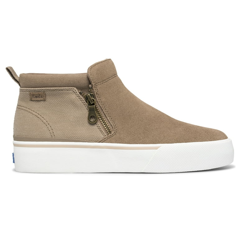 Keds Cooper Zip Bootie Suede Canvas 11 Women s Brown