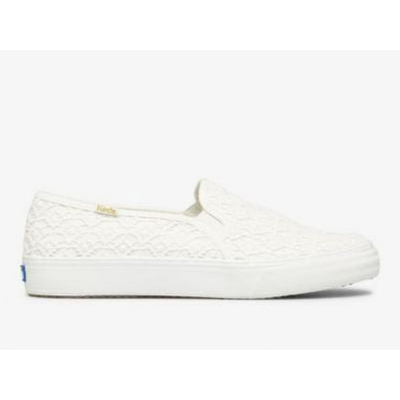 Keds Double Decker Crochet Slip On Sneaker Women White