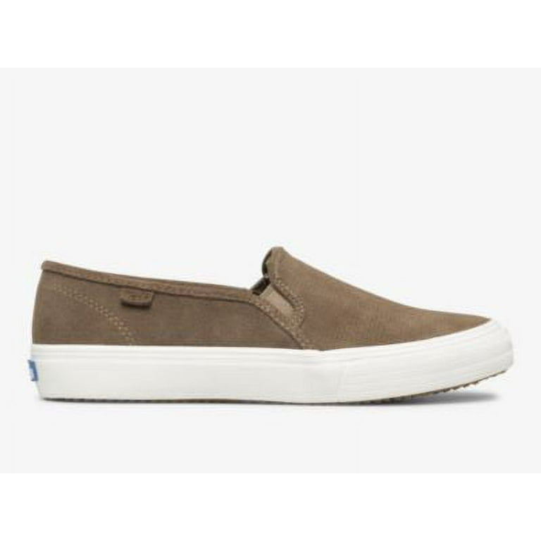 Keds Double Decker Perf Suede Slip On Sneaker Women Taupe