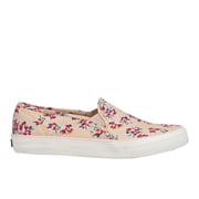 Double Decker Spring Floral Slip On Sneaker Women Tan