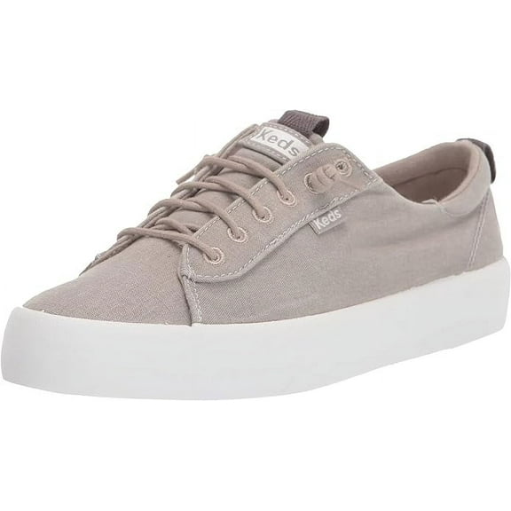 Keds Kickback Canvas Slip on, Sneaker Womens, Grey, 5 Medium