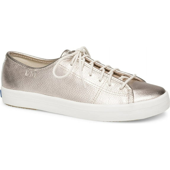 Keds Kickstart Metallic Tumbled Leather Women 8 Rose Gold