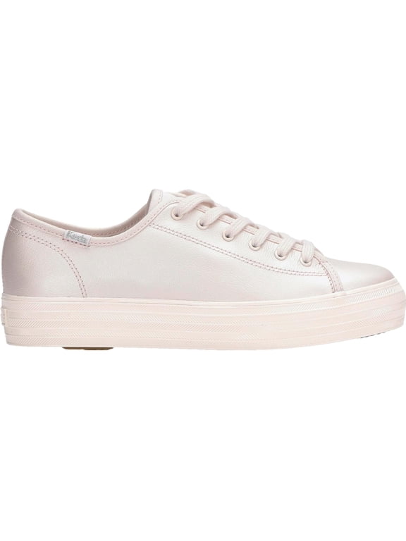 Triple Kick Leather Sneaker Pink Pearlized KW-TRKICK-8 Women's Size 6.5