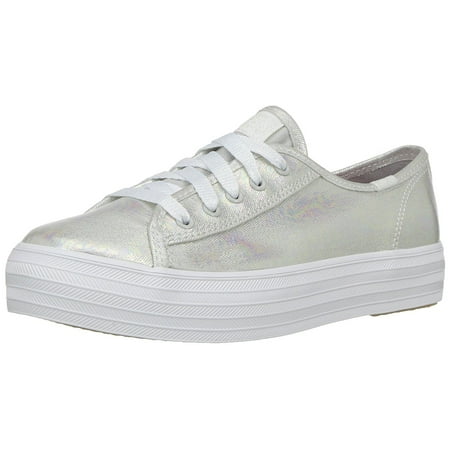 Keds Triple Kick Sneaker Little Kid/Big Kid, Grey Iridescent, 3.5 M US Big Kid