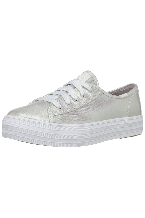 Triple Kick Sneaker Little Kid/Big Kid, Grey Iridescent, 4 M US Big Kid