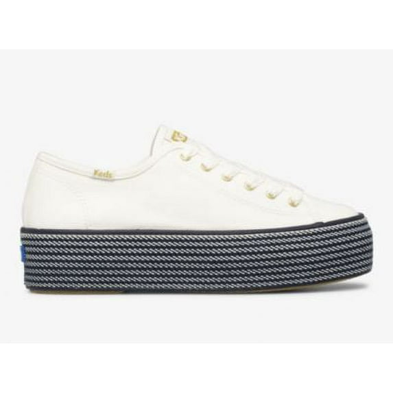 Keds Triple Up Webbing Canvas Women White Navy
