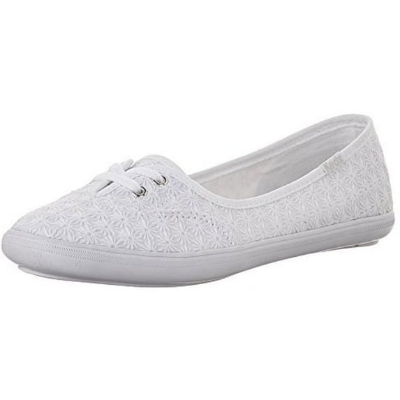 Keds WF56454 Women's Teacup Mini Daisy Fashion Sneaker, White, 7 M US