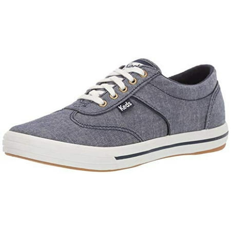 Keds Women's COURTY Sneaker, Blue Chambray, 100 M US