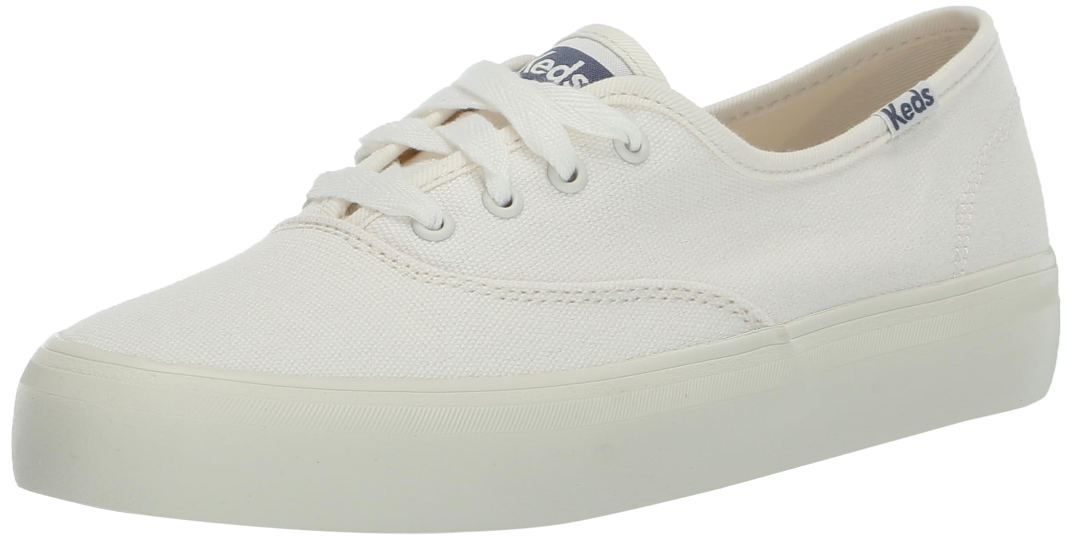 Keds Women's Champion Gender Neutral Sneaker, White Canvas, 6 Wide ...