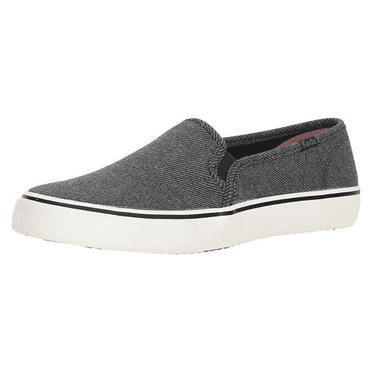 Keds Women's Double Decker Simmer Chambray Sneaker, Black, 5.5 M US