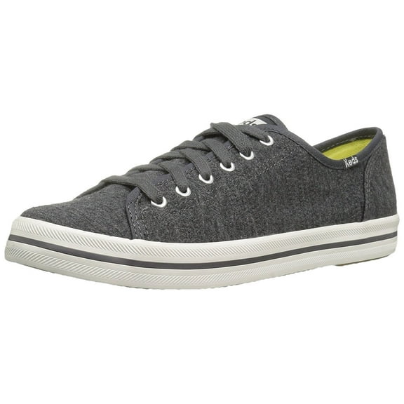 Keds Women's Kickstart Textured Jersey Fashion Sneaker,Charcoal,5 M US