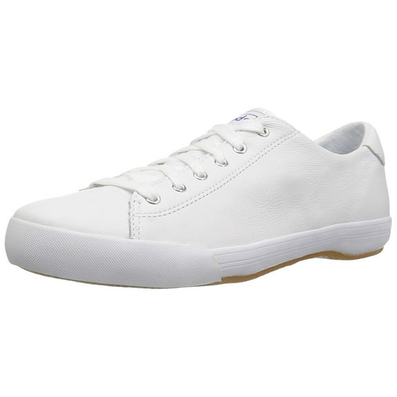 Keds Women's Lex LTT Leather Fashion Sneaker, White, 5 M US