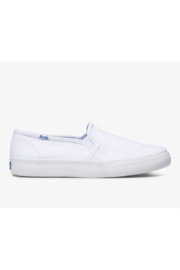 Women's Slip On Sneaker, Cushioned Footbed, Canvas Upper, White