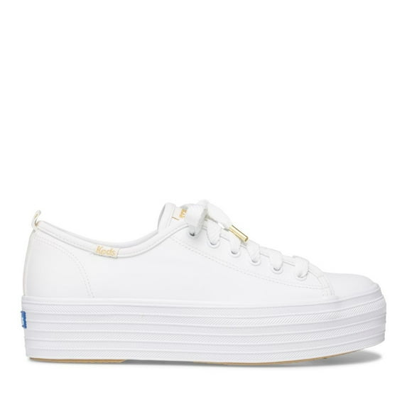 Keds Women's Triple Up Leather Sneakers in White 7