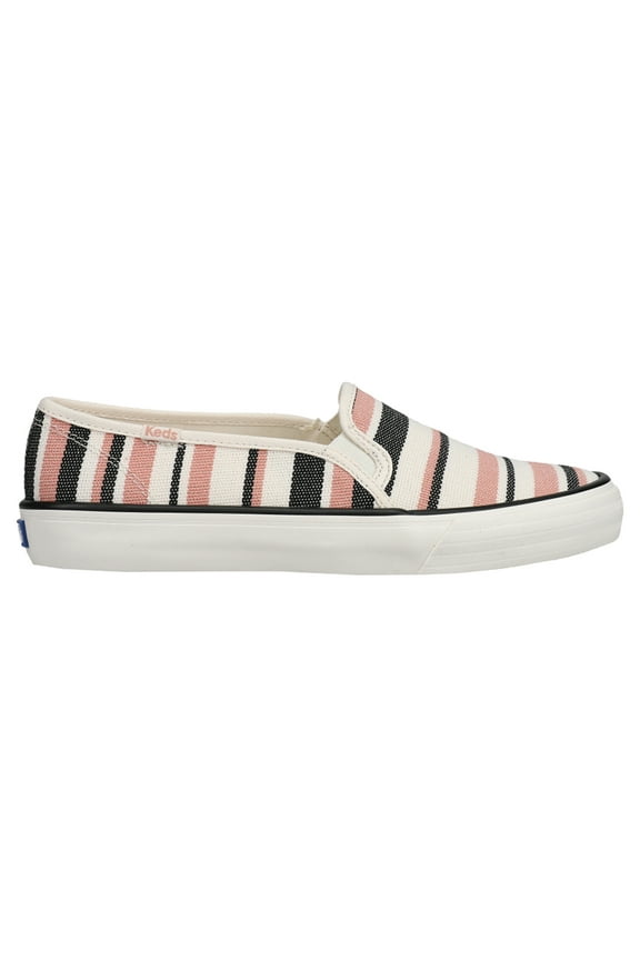 Womens Double Decker Striped Slip On Athletic Sneakers Casual Shoes