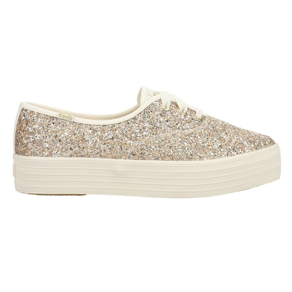 Keds Womens Point Glitter Celebrations Lace Up Athletic Sneakers Casual Sh