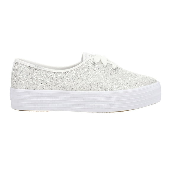 Keds Womens Point Glitter Celebrations Lace Up Athletic Sneakers Casual Sh