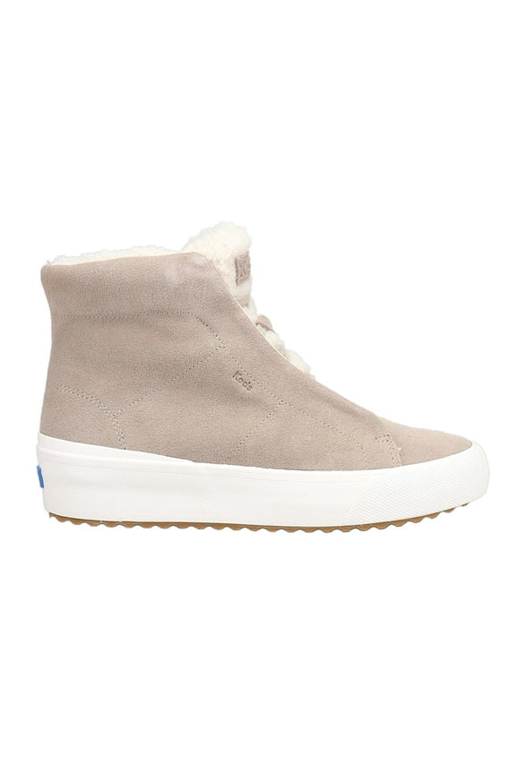 Womens Remi Mid Suede Faux Fur Zippered Ankle Boots