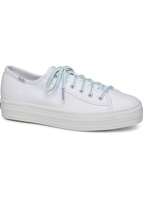 Keds Triple Kick canvas sneakers voor dames, Metallic goudkleurig, 38.5 EU