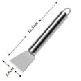 thumbnail image 1 of Kedshhgu 2Pcs Stainless Steel Cleaning Scraper, Oven Scraper Tool, Cleaning Refrigerators Tablewares Stoves Induction Cookers None-Scratches Putty Scraper, Straight Version + Bending Version, 1 of 2