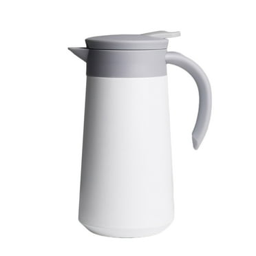 Kedshhgu 800ml Mini Stainless Steel Coffee Pot, Small Thermal Coffee Carafe with Press Button Top, Small Kettle for School and Office