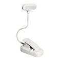 thumbnail image 1 of Kedshhgu Bedside Reading Lamp Clip On Headboard, 360 Degree Gooseneck Design, Clamp Light, Available Batteries, for Bedroom and Office Home Lighting, White, 1 of 6
