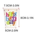 thumbnail image 1 of Kedshhgu Birthday Party Disposable Paper Plates and Cups Colorful Balloons Tablecloth Birthday Party Set Colorful Stars, 1 of 4