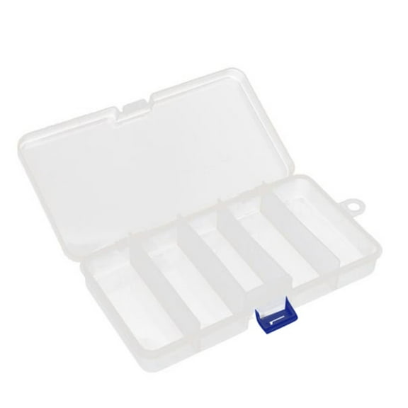 Kedshhgu Clear Plastic Fishing Tackle Accessory Box, Jewelry Making Findings Organizer Box Storage Container Case