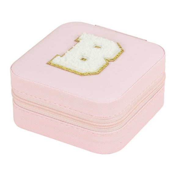 Kedshhgu 26 Letters Earring Jewelry Display Storage Box Case Organizer Flannel Tray Gift