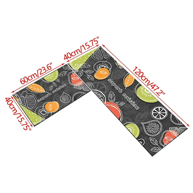 Kedshhgu Clearance 40X60+40X120cm Set Of Kitchen Floor Mats,Water And