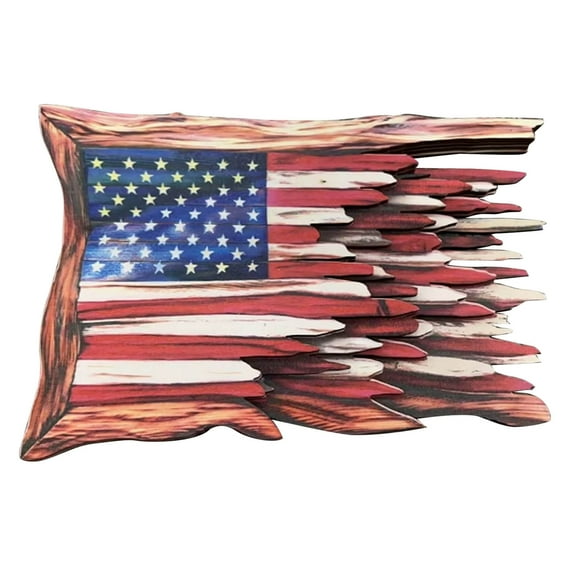 Kedshhgu Clearance American Flag Shaped Garden Decoration American Flag Shaped Garden Decoration