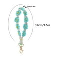 thumbnail image 1 of Kedshhgu Bohemian Hand-woven Daisy Flower Keychain Clashing Color Keychain Bracelet Pendant Phone Chain, 1 of 7