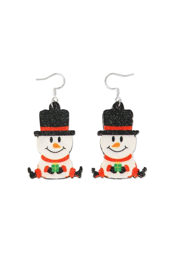 Christmas Earrings Socks Bells Snowflakes Santa Claus Christmas Tree Snowman Deer Patterns for Women Christmas Holiday Gifts Xmas Party Accessory