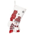 thumbnail image 1 of Kedshhgu Christmas Stockings Set of 3, Lovely Cute Santa Deer Bear Pattern Decorative Christmas Stockings, for Family Holiday Party Christmas Decorations, 1 of 4