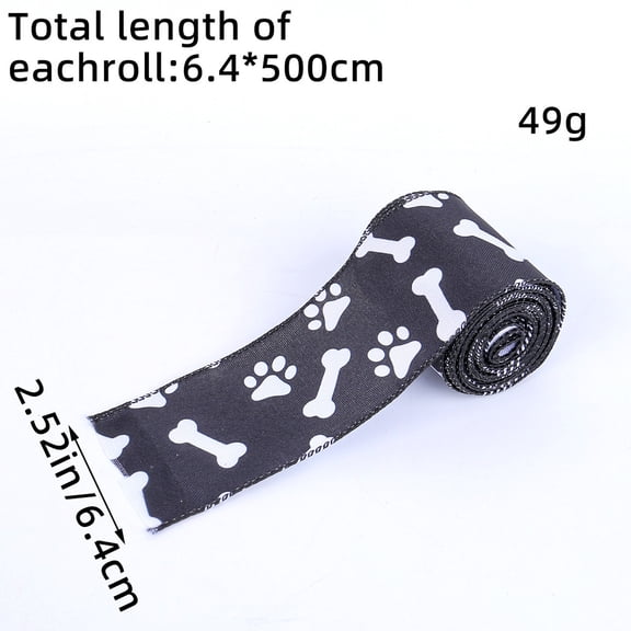 Kedshhgu Dog Claw Ribbon Kitty Puppy Pet Bow Decoration Ribbon Gift Ribbon