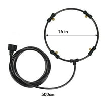 Kedshhgu Fan Misting Kit for Outdoor Cooling System, Loop Water Mist Portable Misting System for Mist Fan for Patio Backyard Porch Garden Greenhouse Pergola