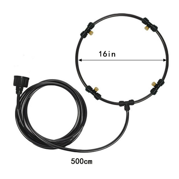 Kedshhgu Fan Misting Kit for Outdoor Cooling System, Loop Water Mist Portable Misting System for Mist Fan for Patio Backyard Porch Garden Greenhouse Pergola