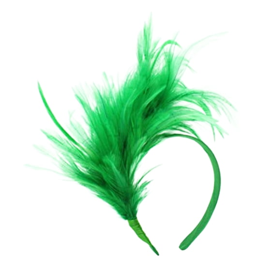 Kedshhgu Headband Feather Headband Style Hairband Retro Hair Carnival Headpiece Headband Fascinator Headbands Women's Cocktail Party Fascinator Fancy