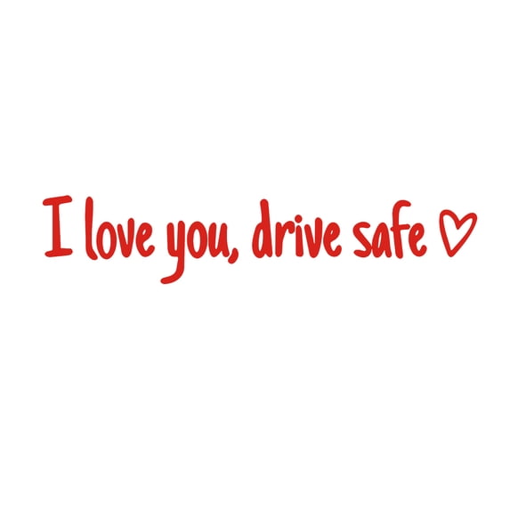 Kedshhgu Clearance I Love You Driving Safe Mirror Sticker Drive Safe I Love You Sticker With Heart For Rearview Mirror Window Vinyl Decal Car Accessories And Driver Gift