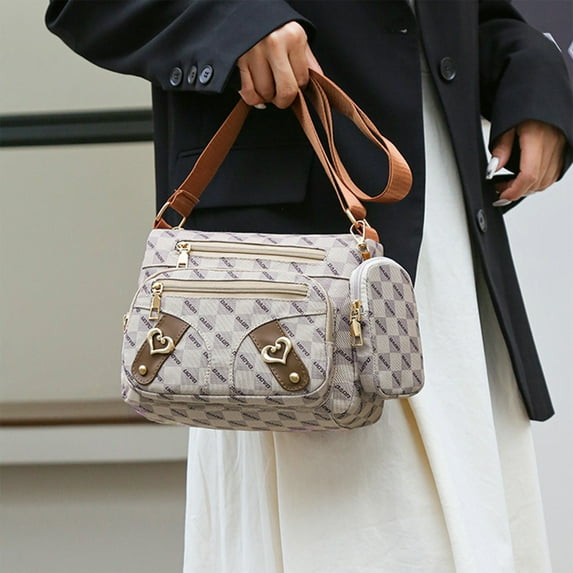 Kedshhgu Multi Layered Bag Women Bag Women's Shoulder Bag Crossbody Bag