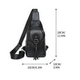 thumbnail image 1 of Kedshhgu One Shoulder Crossbody Bag Leather Large Capacity Multi Compartment Women Bag, 1 of 2