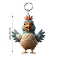 thumbnail image 1 of Kedshhgu Clearance Rooster Pendant Key Backpack Handicraft Pendant Chicken Keychain, 1 of 2