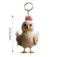 thumbnail image 1 of Kedshhgu Clearance Rooster Pendant Key Backpack Handicraft Pendant Chicken Keychain, 1 of 2